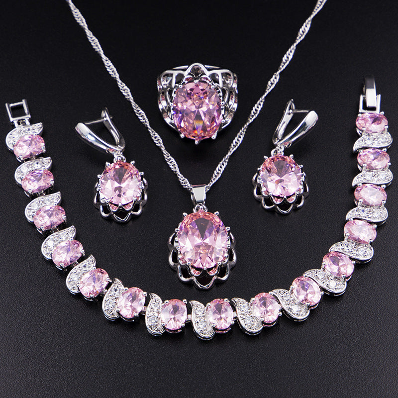 Flower basket earring set