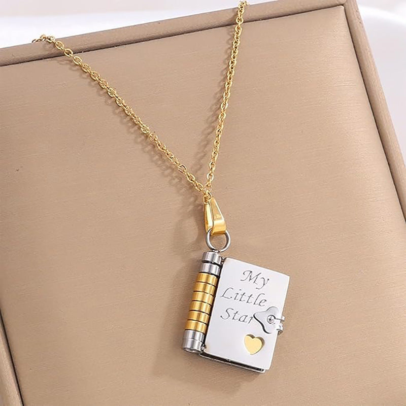 Star Necklace DaughterName 6Texts Adjustable