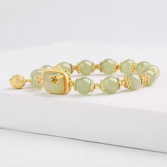 Fashion Cube Sugar Lotus Seedpod Bracelet For Women
