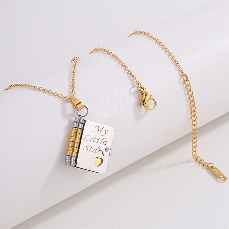 Star Necklace DaughterName 6Texts Adjustable