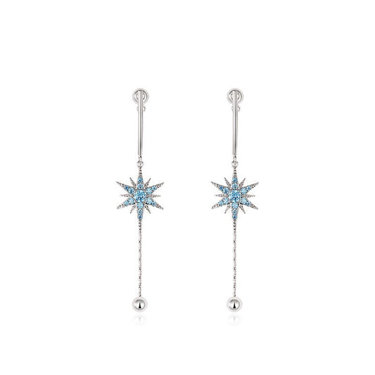 Star fringed earring girl
