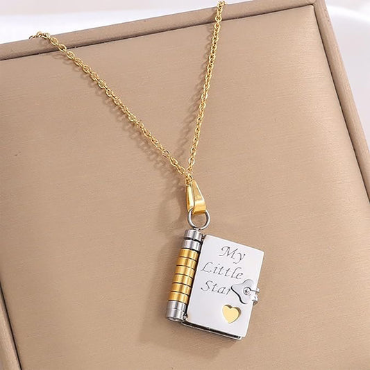 Star Necklace DaughterName 6Texts Adjustable
